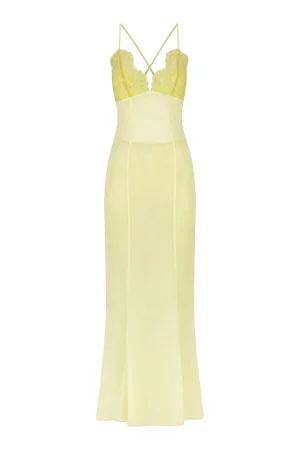 Hansen & Gretel Adriel Lace Dress Lime Green Outlet