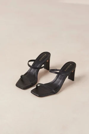 Hansen & Gretel Alohas Cannes Heel Black Flash Sale