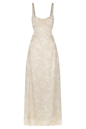 Hansen & Gretel Carlos Dress Tan Paisley Outlet