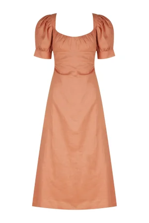 Hansen & Gretel Chelsea Midi Dress Terra Flash Sale