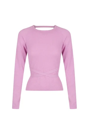 Hansen & Gretel Clarence Backless Knit Top Lilac Online