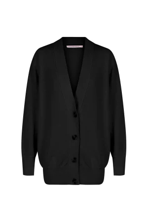 Hansen & Gretel Colette Oversize Knit Cardigan Black Sale