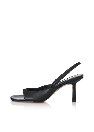 Hansen & Gretel Emma Heel Black Leather Sale