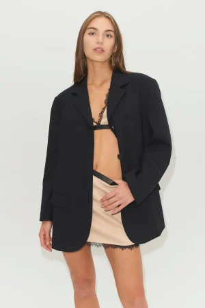 Hansen & Gretel Harper Boxy Blazer Black Shop