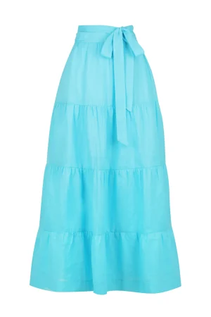 Hansen & Gretel Mae Skirt Azure Flash Sale