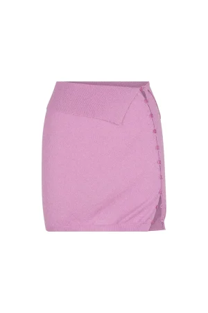 Hansen & Gretel Minogue Knit Mini Skirt Lilac Best Sale