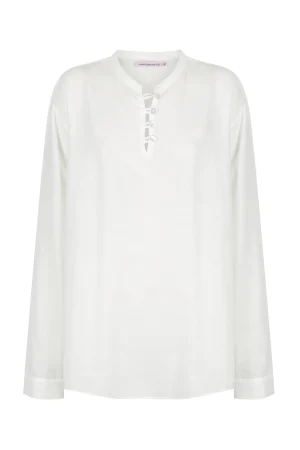 Hansen & Gretel Nathaniel Shirt Ivory Fashion