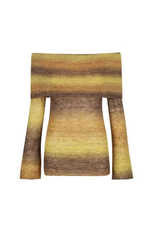 Hansen & Gretel Naziree Off Shoulder Jumper Gradient Outlet