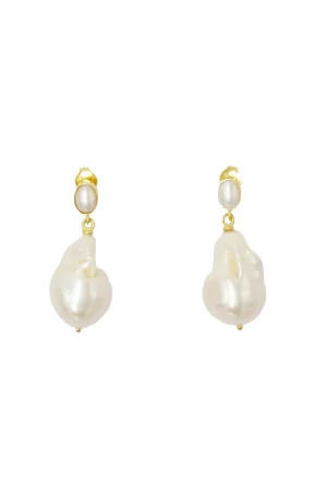 Hansen & Gretel Nora Baroque Pearl Stud Fashion