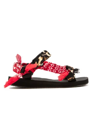 Hansen & Gretel Trekky Sandals Red Leopard Online